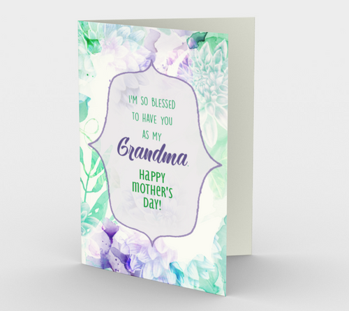1192. So Blessed You're My Grandma  Card by DeloresArt - deloresartcanada