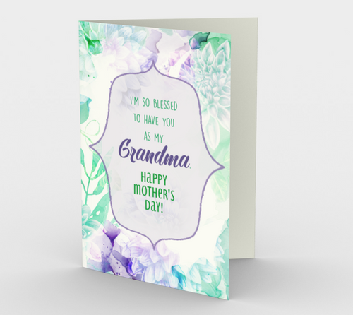1192. So Blessed You're My Grandma  Card by DeloresArt