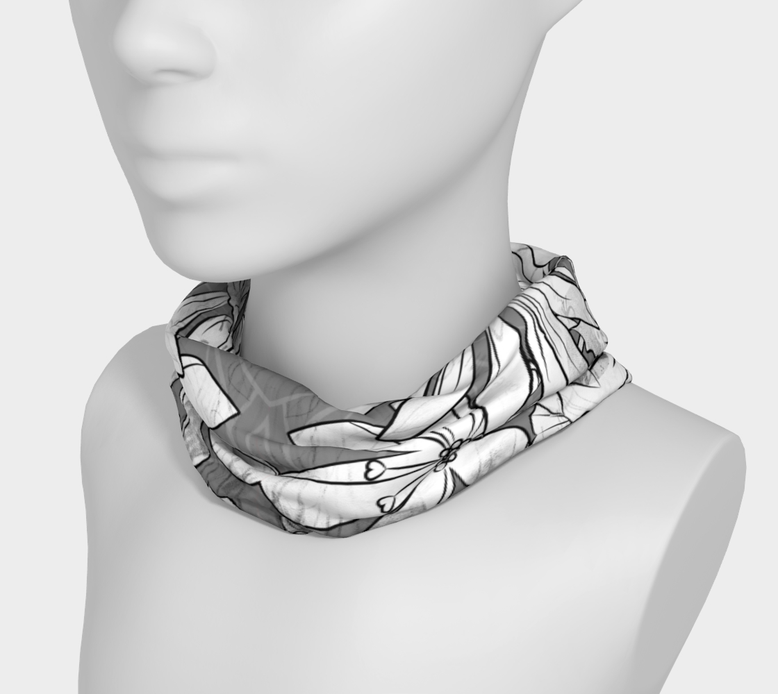 Flower Meadow greys Headband by Deloresart - deloresartcanada