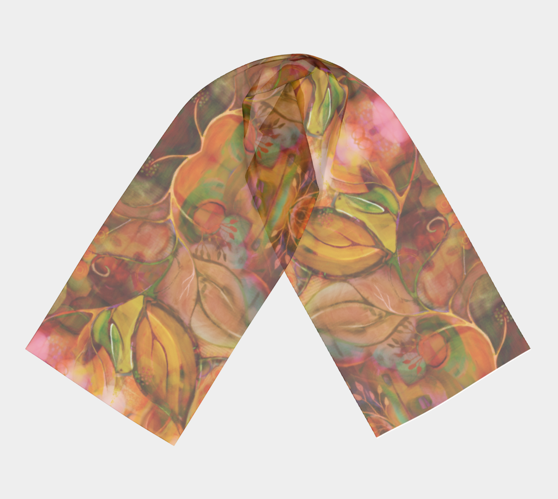 Pretty Petals Rusty Scarf by Deloresart