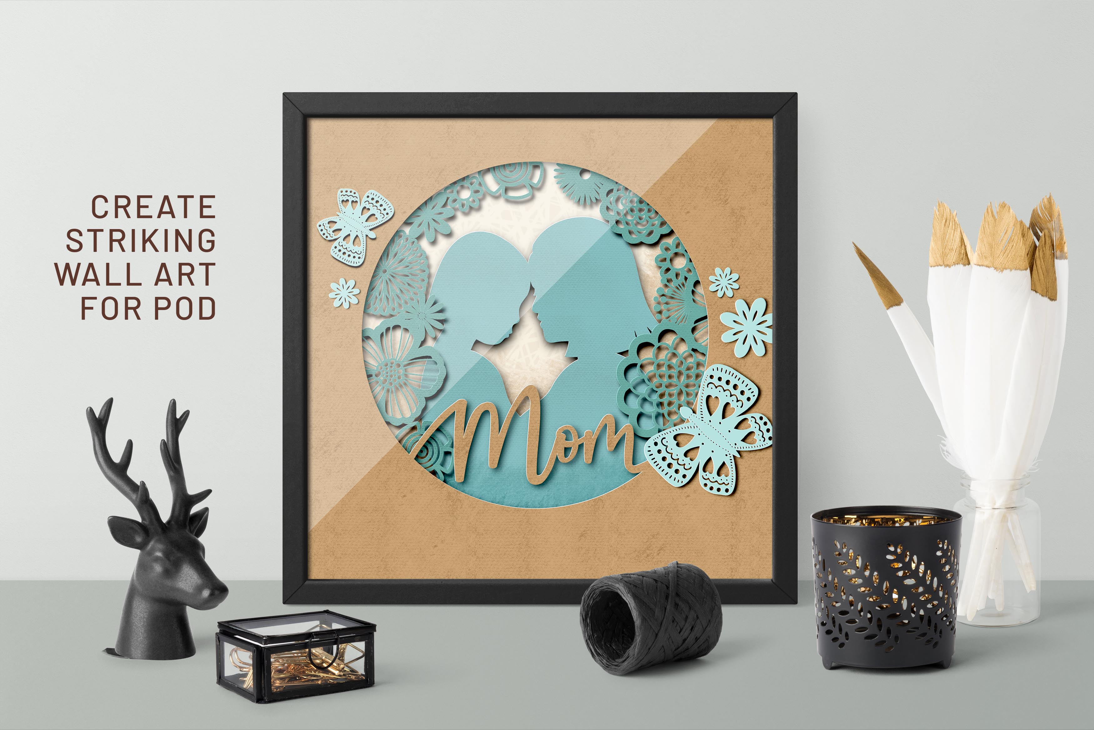 Volume 58 Cut Paper Floral Silhouette 12 Brush Sampler Set for Procreate