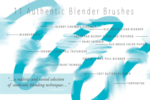 Volume 030 - Abstract Art Acrylic and Oil Brushes - deloresartcanada