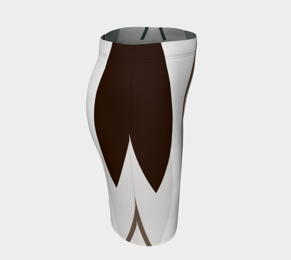 Side by Side Fitted Skirt by Deloresart - deloresartcanada