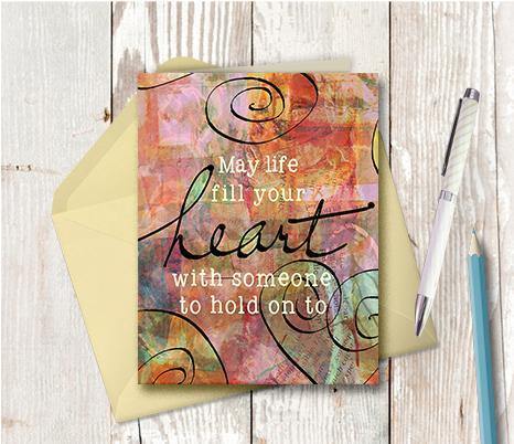 0305 May Life Fill Your Heart Note Card - deloresartcanada