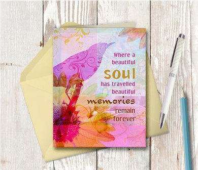 0313 Memory Remains Note Card - deloresartcanada