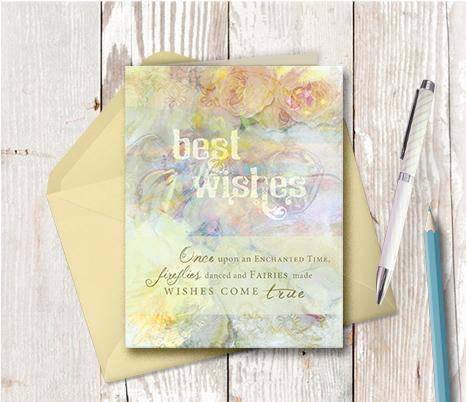 0316 Best Wishes Note Card - deloresartcanada