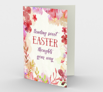 1168. Sending Sweet Easter Thoughts  Card by DeloresArt