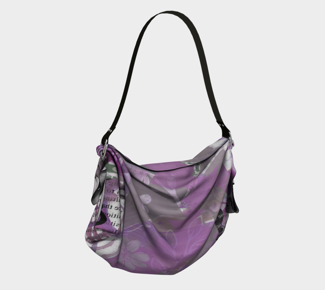 Flourish Mauve Origami Tote by Deloresart - deloresartcanada