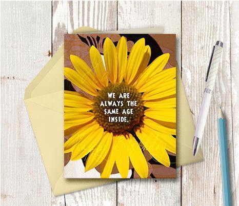 0326 Joy Of Birthdays Note Card - deloresartcanada