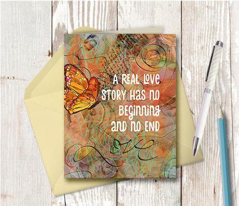 0329 Real Love Story Note Card - deloresartcanada