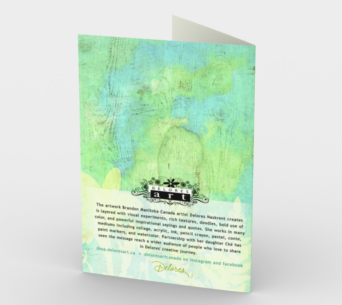 1357 Every Family Has a Story Card by Deloresart - deloresartcanada