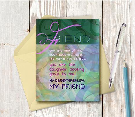0334 Daughter In Law Note Card