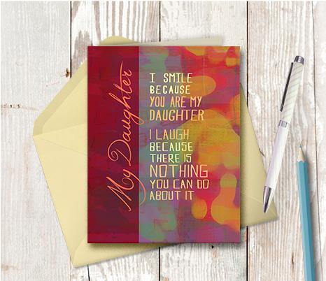 0337 Daughter Nothing You Can Do About It Note Card - deloresartcanada