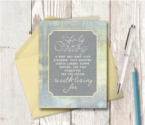 0339 Baby Note Card - deloresartcanada