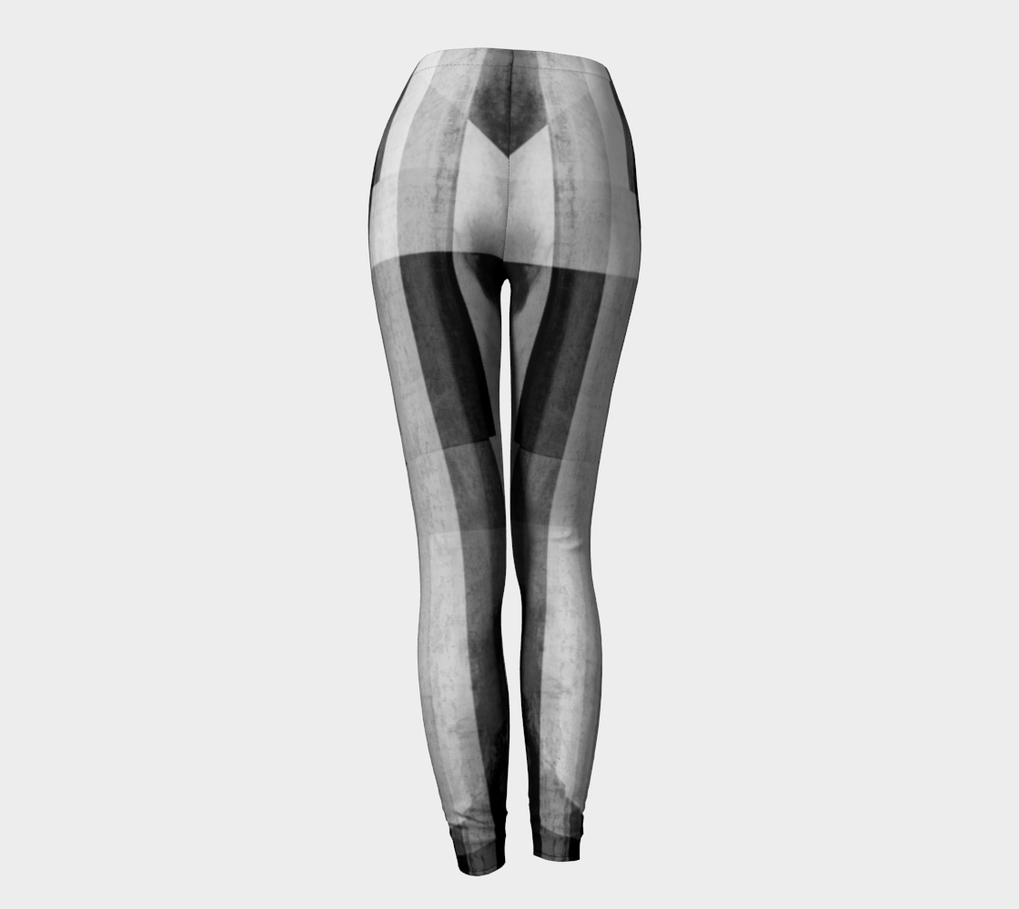 Squared Off Blacks Leggings by Deloresart - deloresartcanada