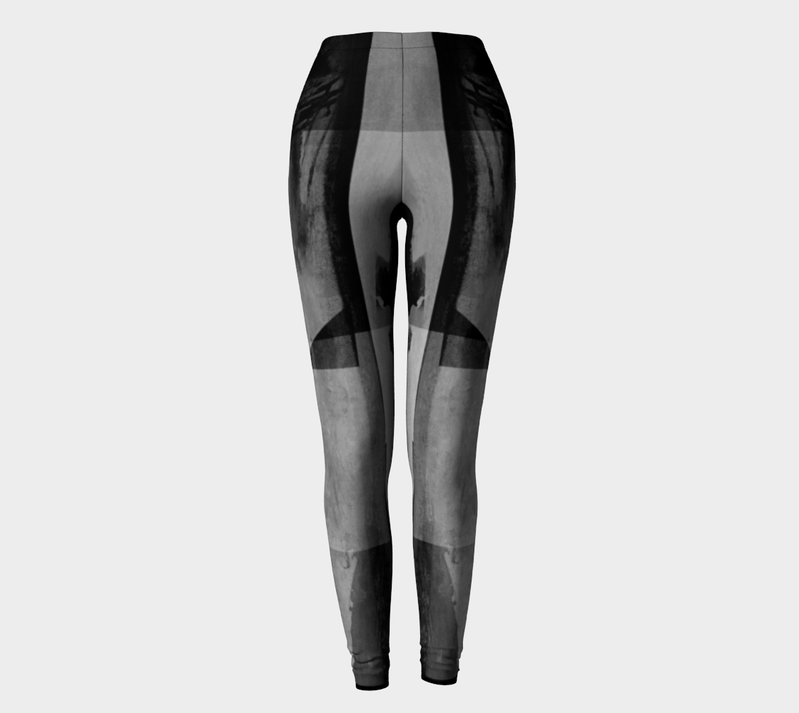 Squared Off Blacks Leggings by Deloresart - deloresartcanada
