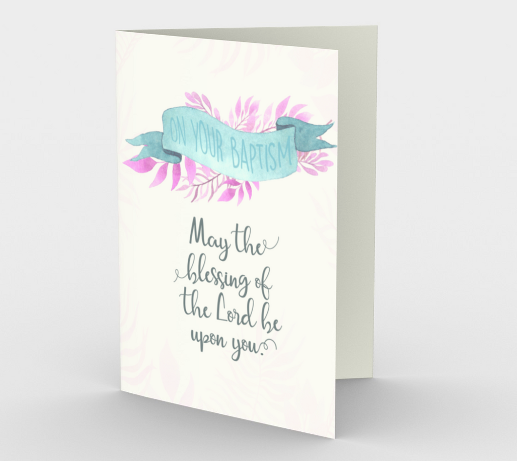 1288. On Your Baptism  Card by DeloresArt