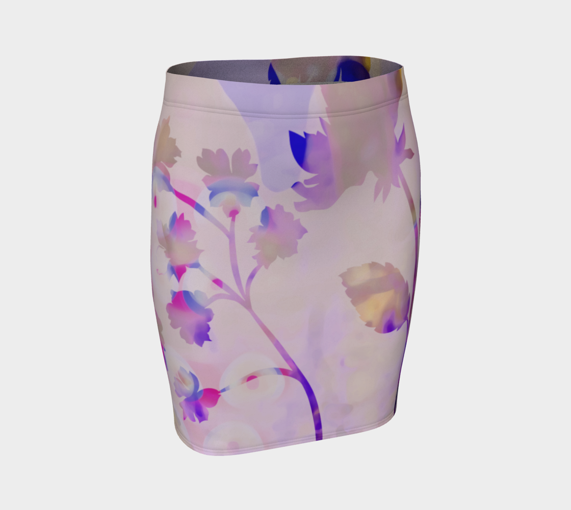 Francella Silhouette Fitted Skirt by Deloresart - deloresartcanada