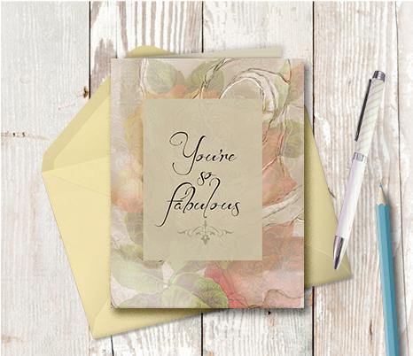 0362  You are So Fabulous Note Card - deloresartcanada