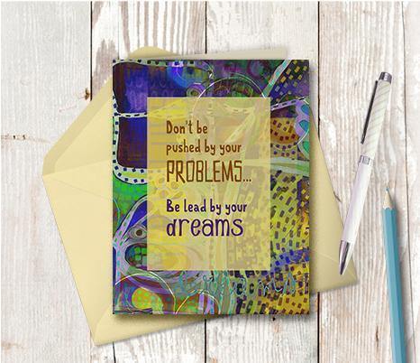 0371 Be Lead By Your Dreams Note Card