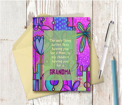 0381 You For A Grandma Note Card - deloresartcanada