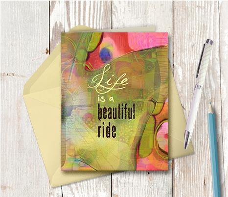 0384 Life Is A Beautiful Ride Note Card