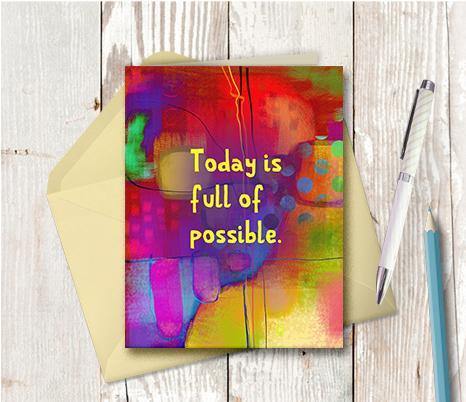 0391 Full Of Possible Note Card
