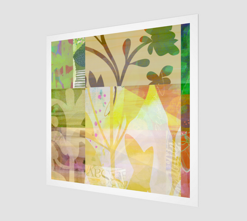 537 Perennials at Dusk Art by Delores Naskrent - deloresartcanada