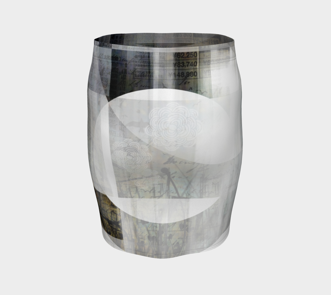 Life Is Like A Camera Fitted Skirt by Deloresart - deloresartcanada