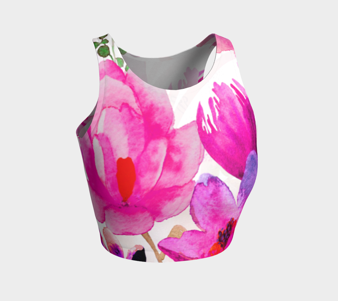 Pink Pleasure Crop Top by Deloresart - deloresartcanada