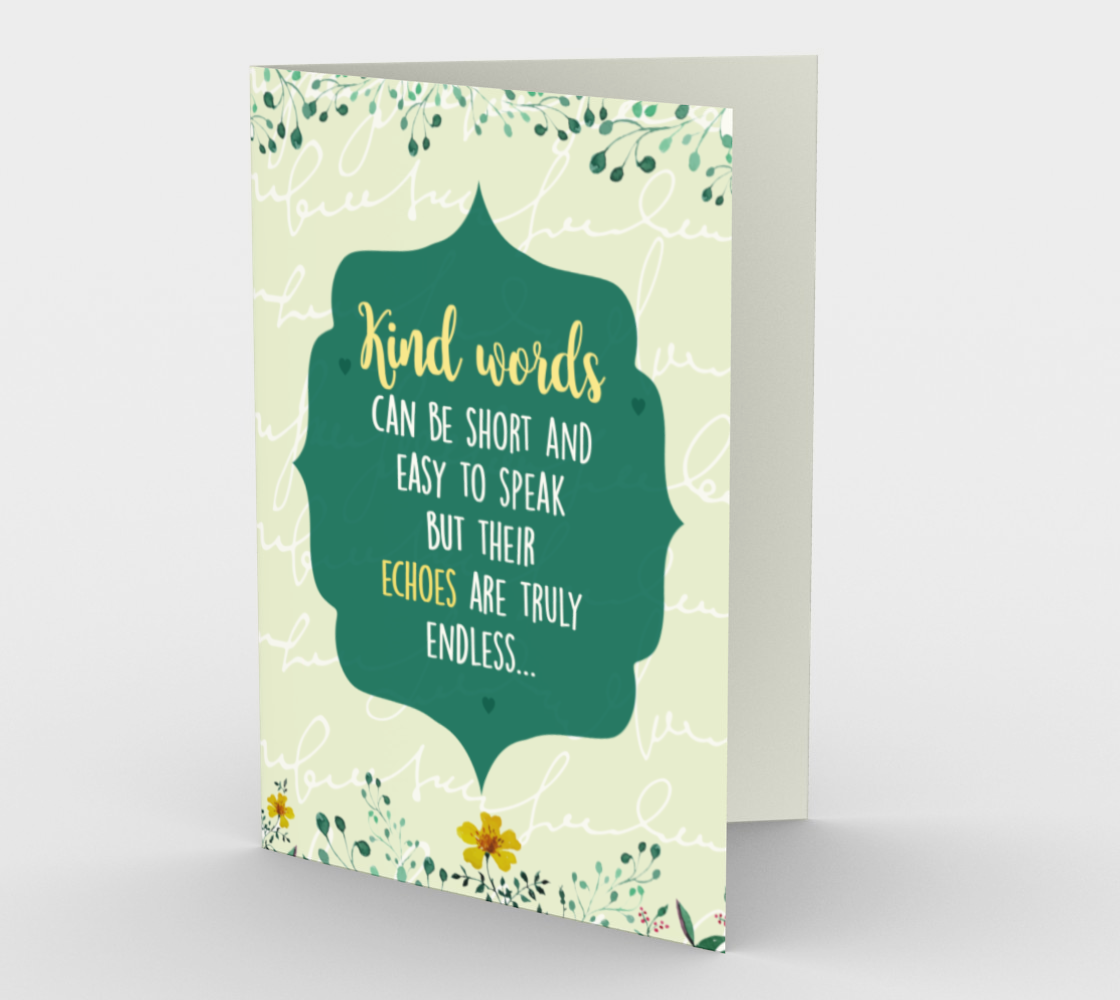 1276 Kind Words Card by Deloresart - deloresartcanada