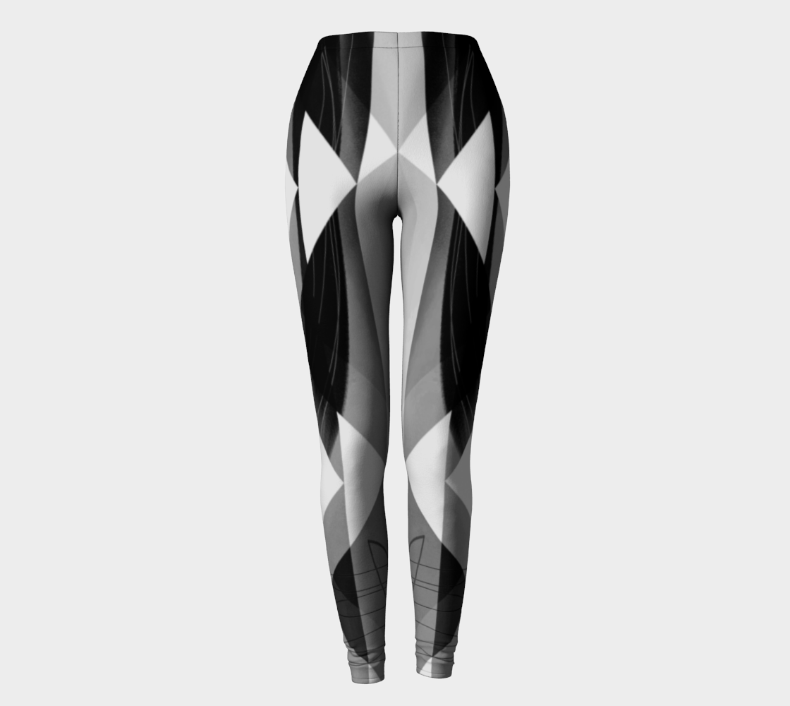 Obtuse Romance Greys Leggings by Deloresart - deloresartcanada