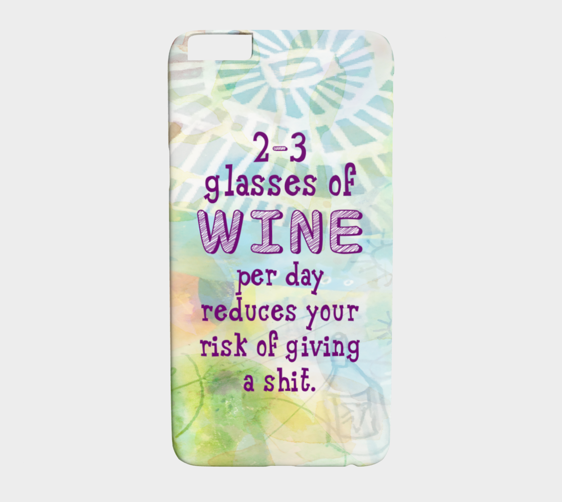 873 Three Glasses Of Wine Per Day Device Case - deloresartcanada