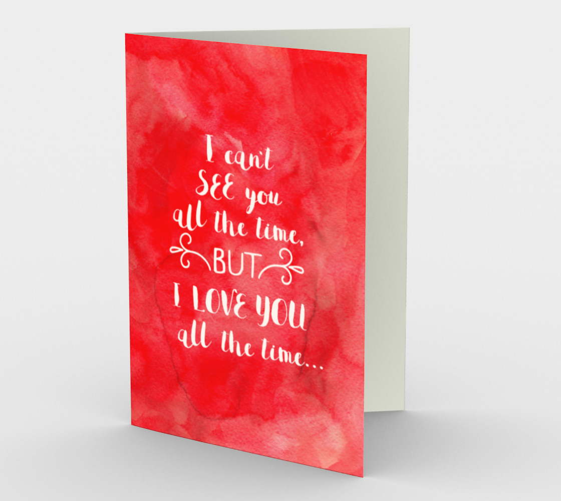 1421 Love You All The Time Card by Deloresart - deloresartcanada