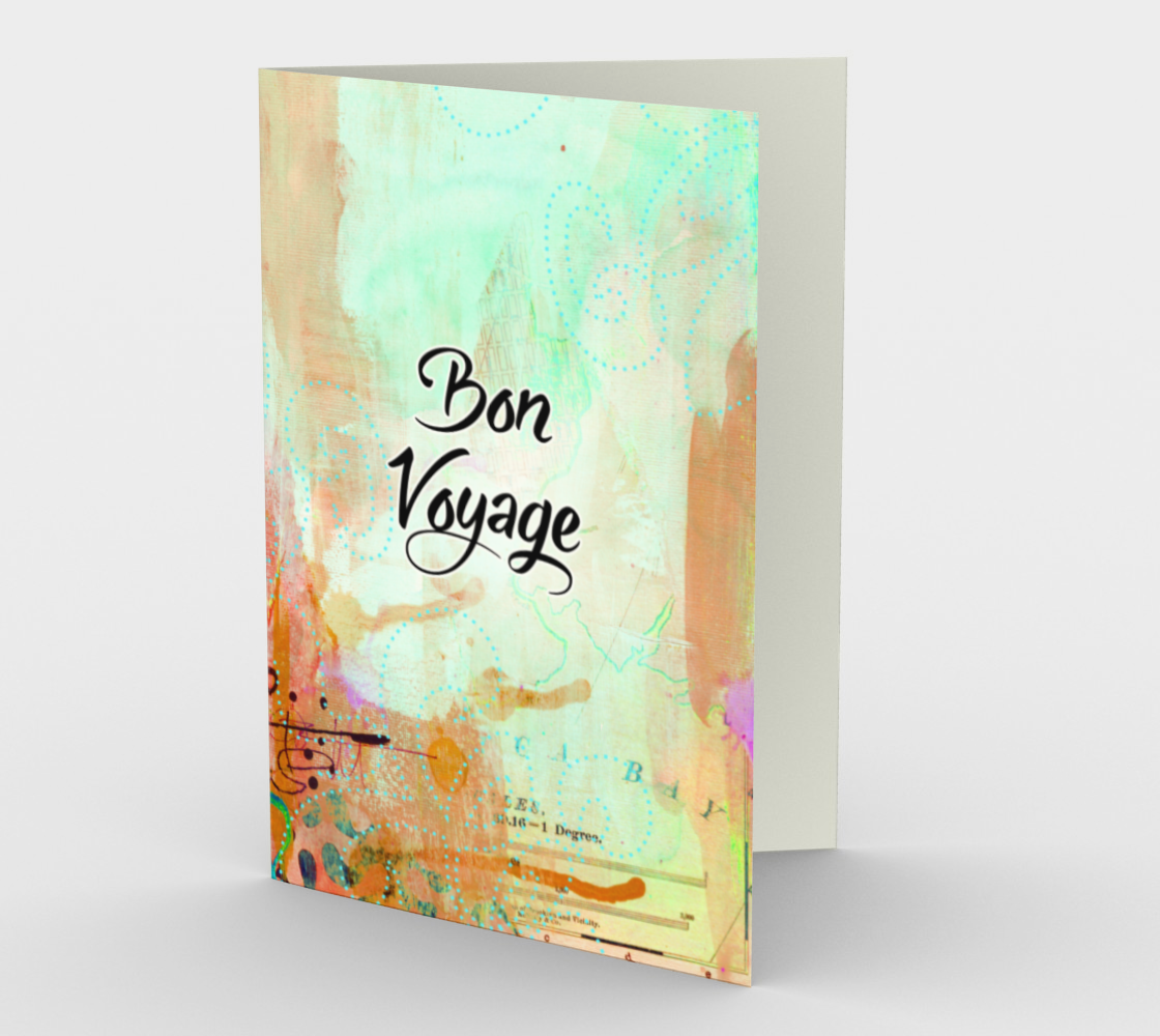 1356 Bon Voyage Card by Deloresart - deloresartcanada