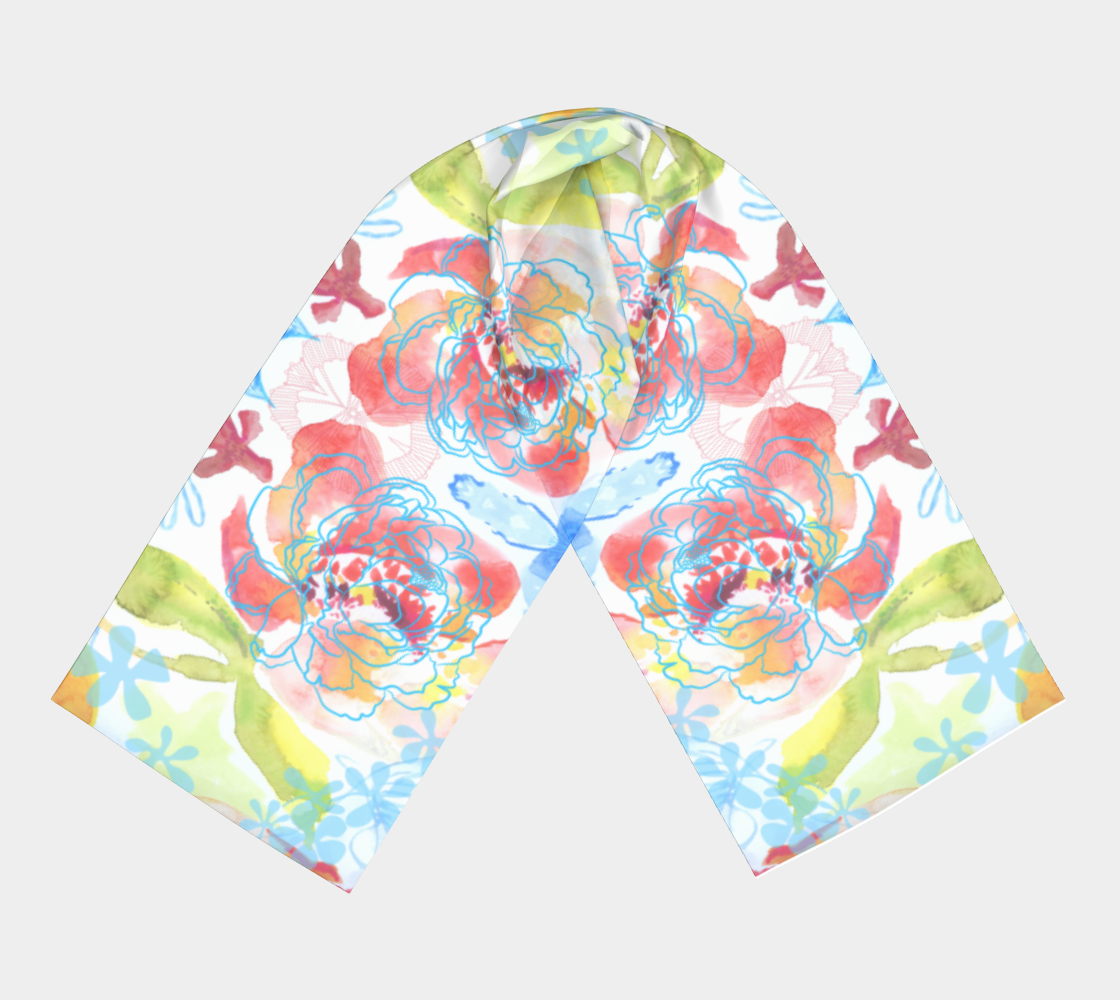 Blossoms in the Sun Scarf by Deloresart