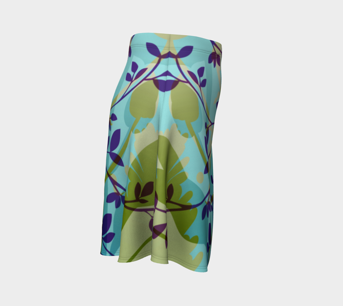 Fanciful Forest Flare Skirt by Deloresart