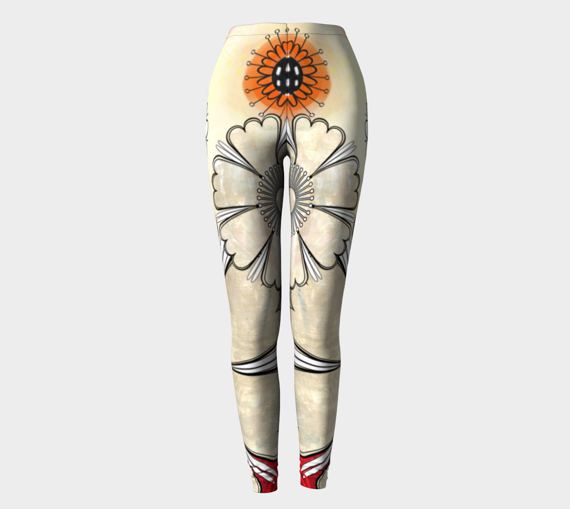 Flower Power Leggings by Deloresart