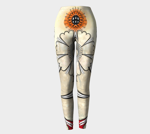 Flower Power Leggings by Deloresart - deloresartcanada