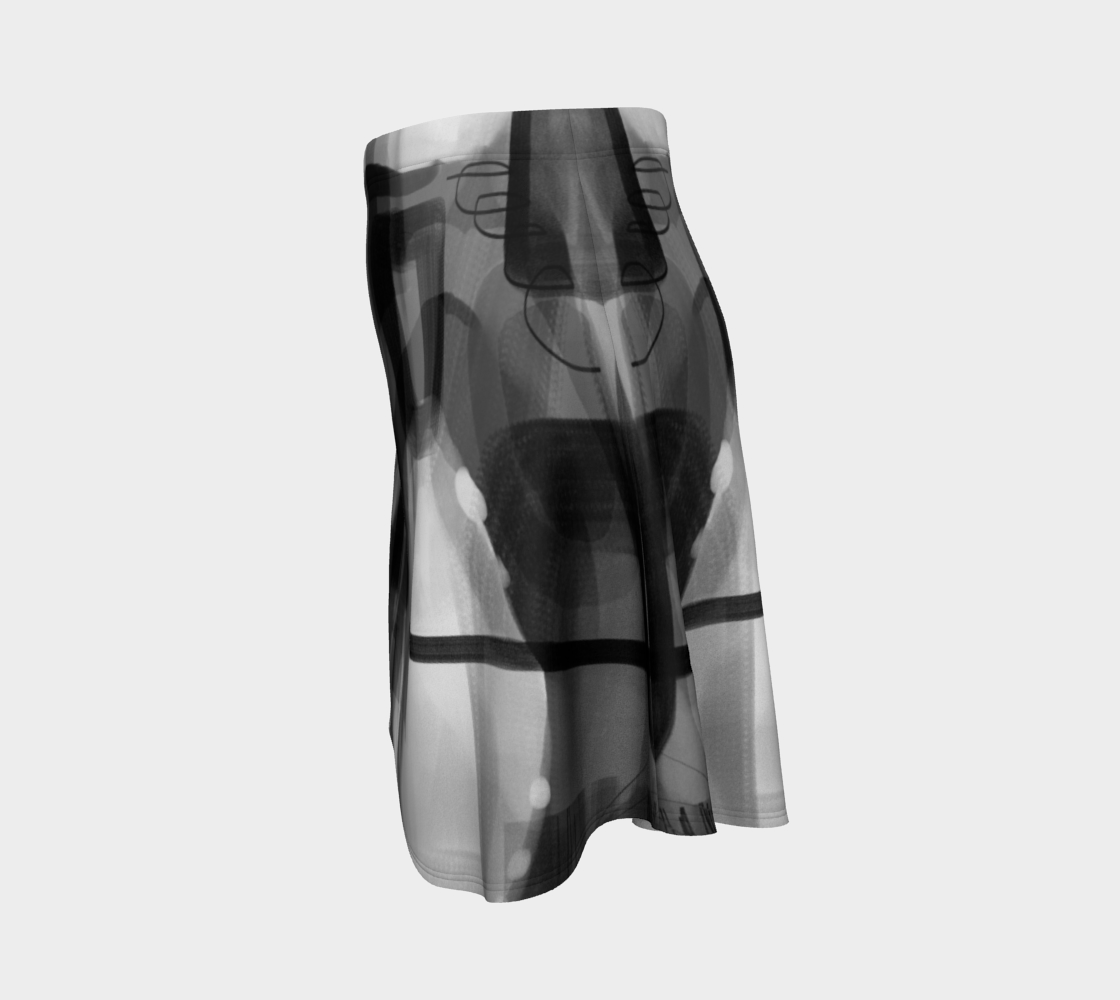 Blue Moon Blues Flare Skirt by Deloresart