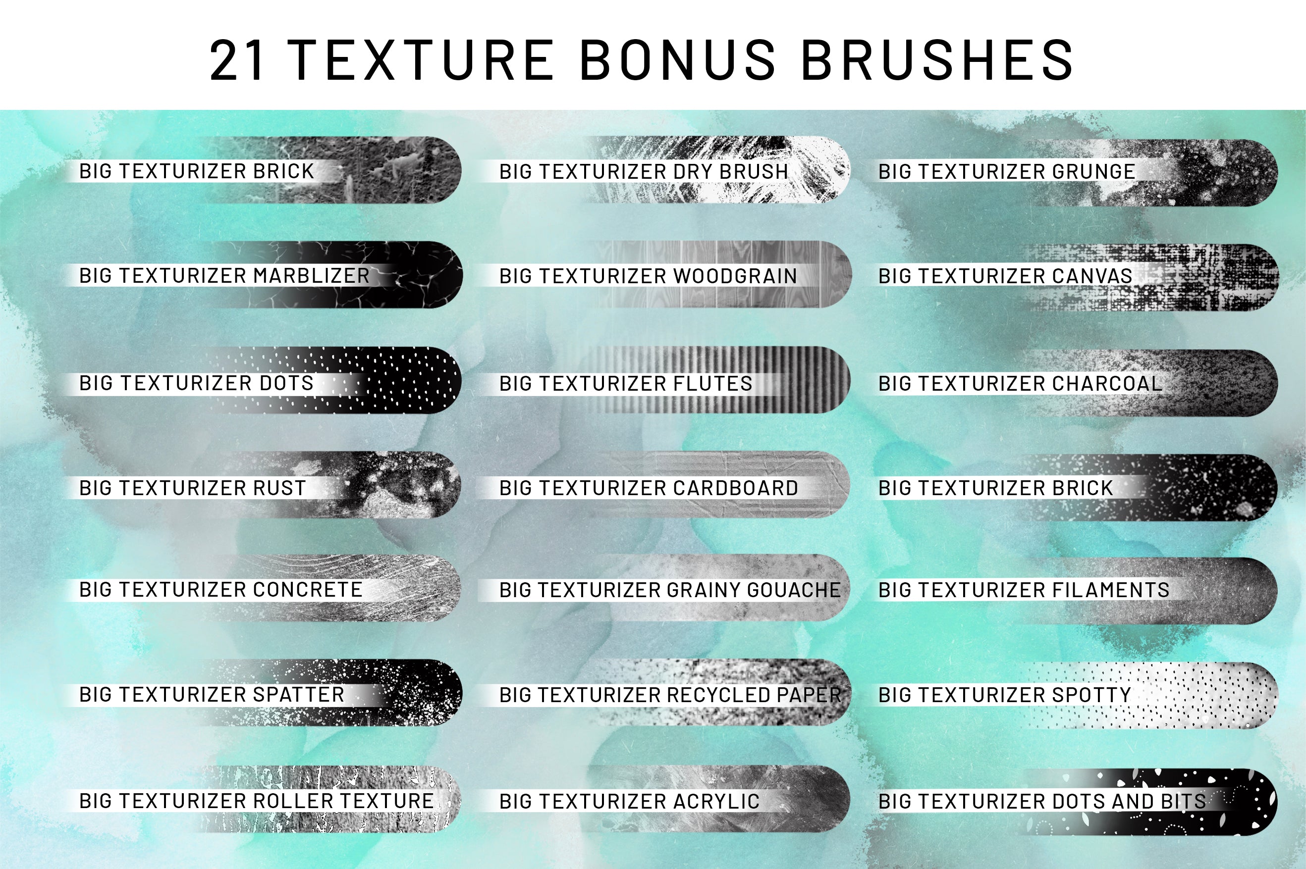 Volume 28 Silhouette Stems Procreate Stamp Brushes