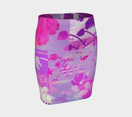 Boreal Forest Fitted Skirt by Deloresart - deloresartcanada