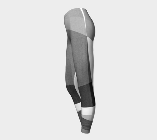 Razor Sharp Greys Leggings by Deloresart - deloresartcanada