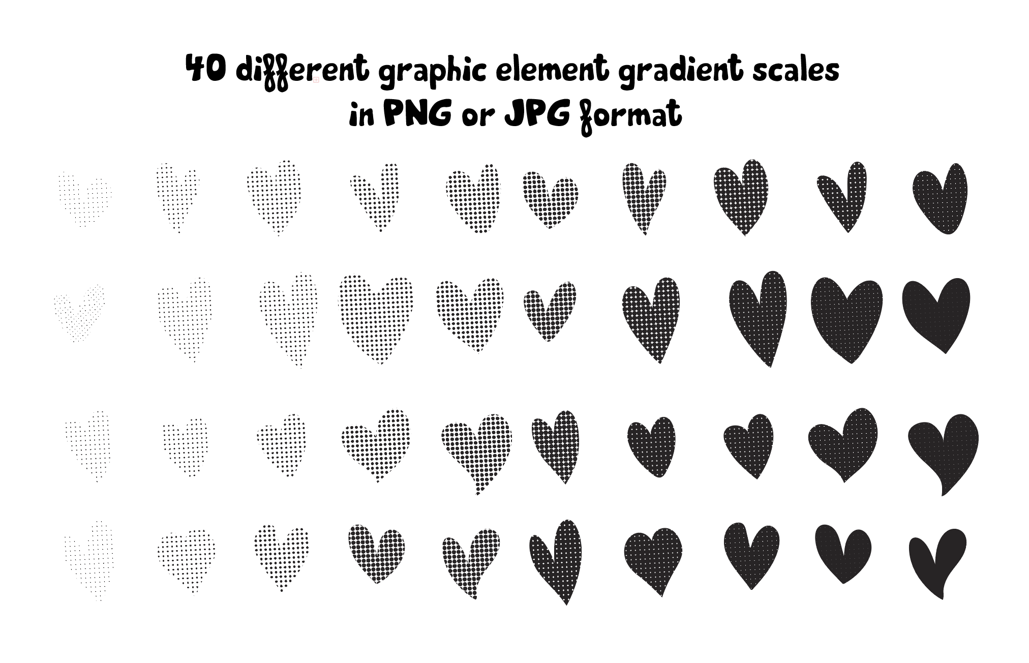 Volume 20 Halftone Hearts Assortment - deloresartcanada