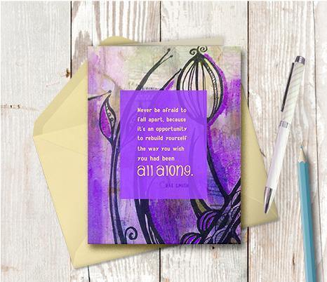 0413 Opportunity To Rebuild Note Card - deloresartcanada