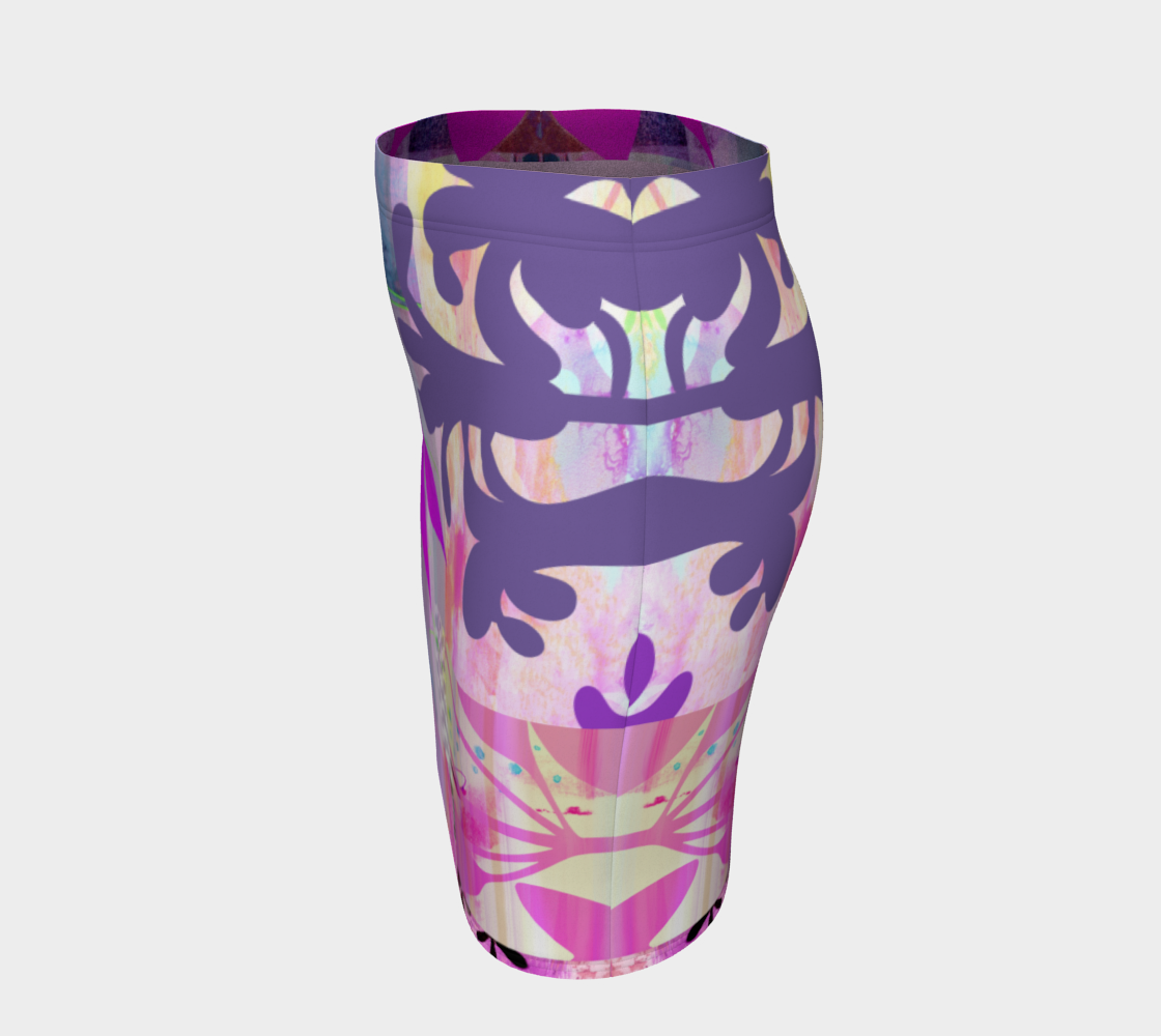 Verdant Island Fitted Skirt by Deloresart - deloresartcanada