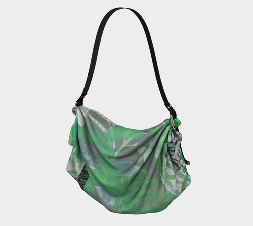 Flourish Soft Greens Origami Tote by Deloresart - deloresartcanada