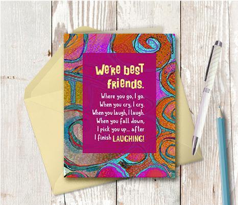 0439 After I Finish Laughing Note Card - deloresartcanada