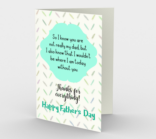 1076.Not Really My Dad  Card by DeloresArt - deloresartcanada