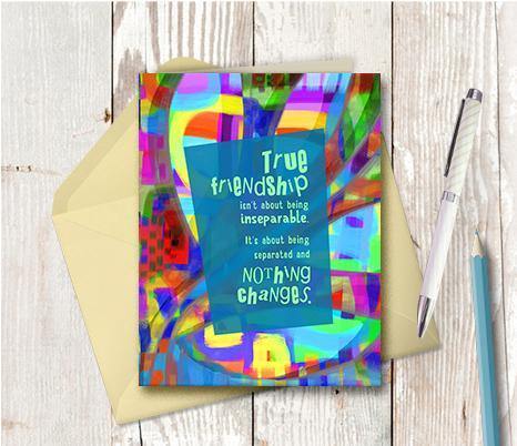 0440 Inseparable Note Card - deloresartcanada